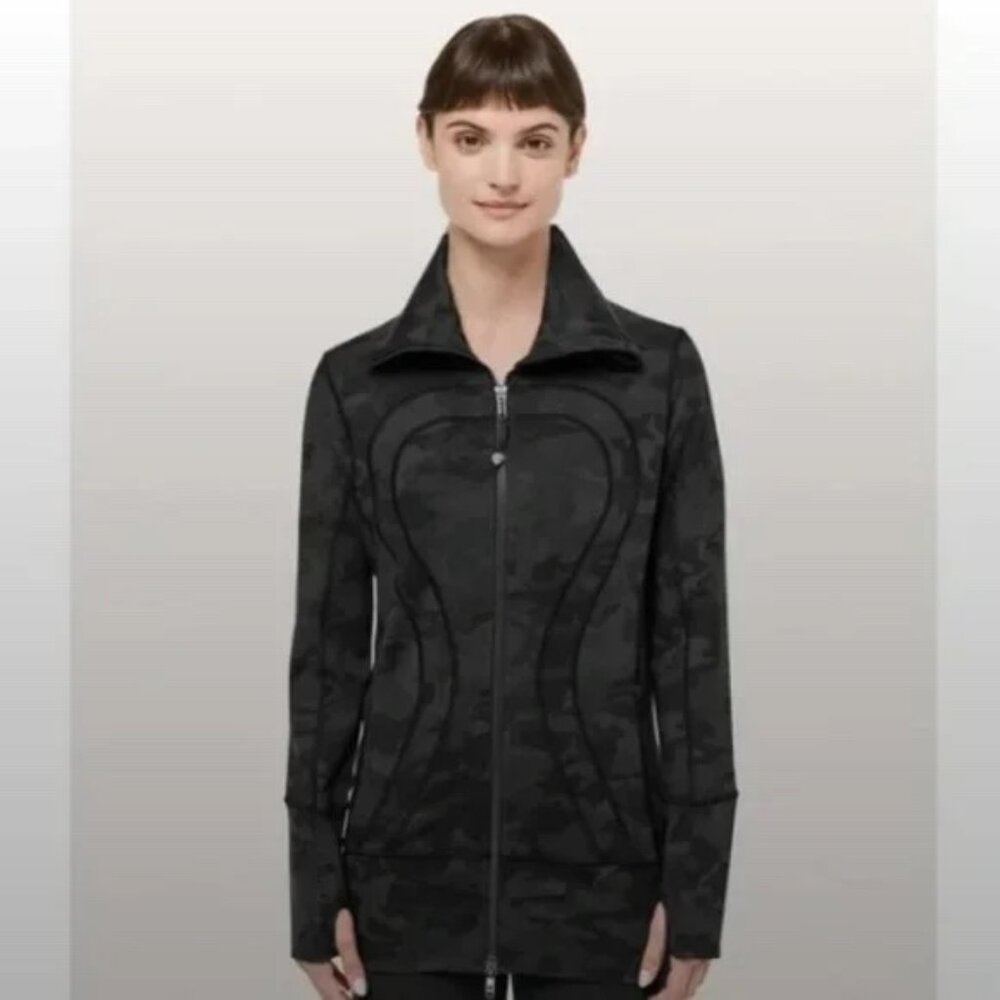 BNWT Lululemon Stride Jacket Incognito Camo Multi Grey Sz4